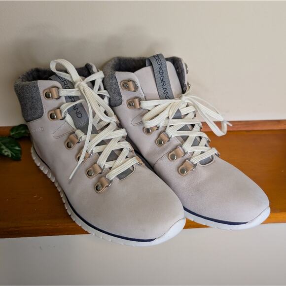 Cole Haan ZerøGrand Waterproof Hiker Boots – Light Gray/Felt – Women’s 7.5B - Picture 2 of 7